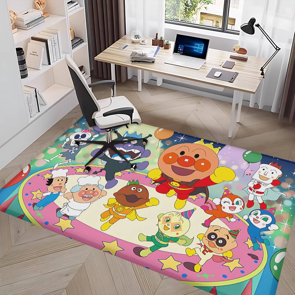 Cartoon A-Anpanmanes Anime Kitchen Mat Kids Room Bedroom Decoration Balcony Anti-Slip Doormat Living Room Alfombra