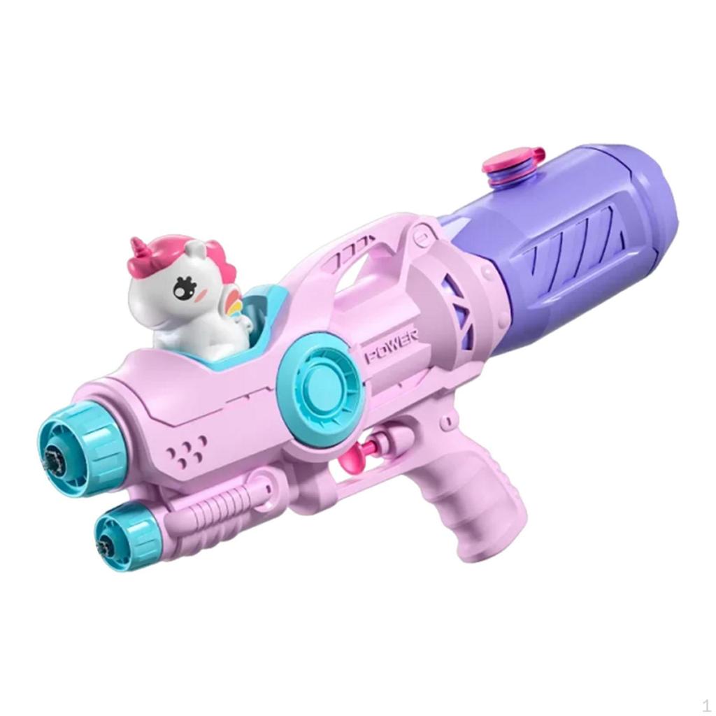 Водная игрушка Портативная Двойное сопло Легкая в использовании Легкая для детей Прочная Универсальная Розовая