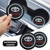 1/2pcs Silica Gel Car Coaster Water Cup Anti-slip Pad for TRD Yaris Mark-X Mirai Corolla Avensis Aygo Vitz Vios Yaris