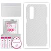 apgo Protective Skin Sticker for the Back Compatible with Oppo Find X2 Pro, Wrap Film, Foil, Vinyl - Pattern Transparent Carbon