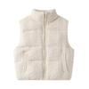 Kaslead New Women clothes Western Style Fashion Simple and Versatile Knitted Cotton-Padded Coat Vest 6318224
