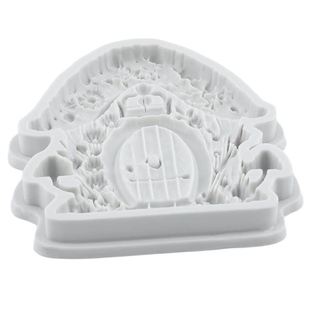 Силиконовые формы для сказочных дверей, форма для грибного домика, форма для мастики, инструменты для украшения торта, топпер для кекса, форма для шоколадных конфет, мастика, полимерная глина