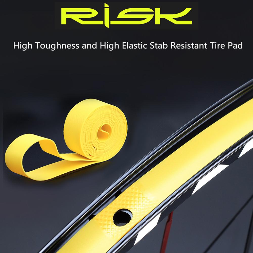 Bicycle Rim Strip for RISK Tire Liner Tube Protector Anti-puncture Tire Pad for 700C 26 27.5 29 inch 2 Pack