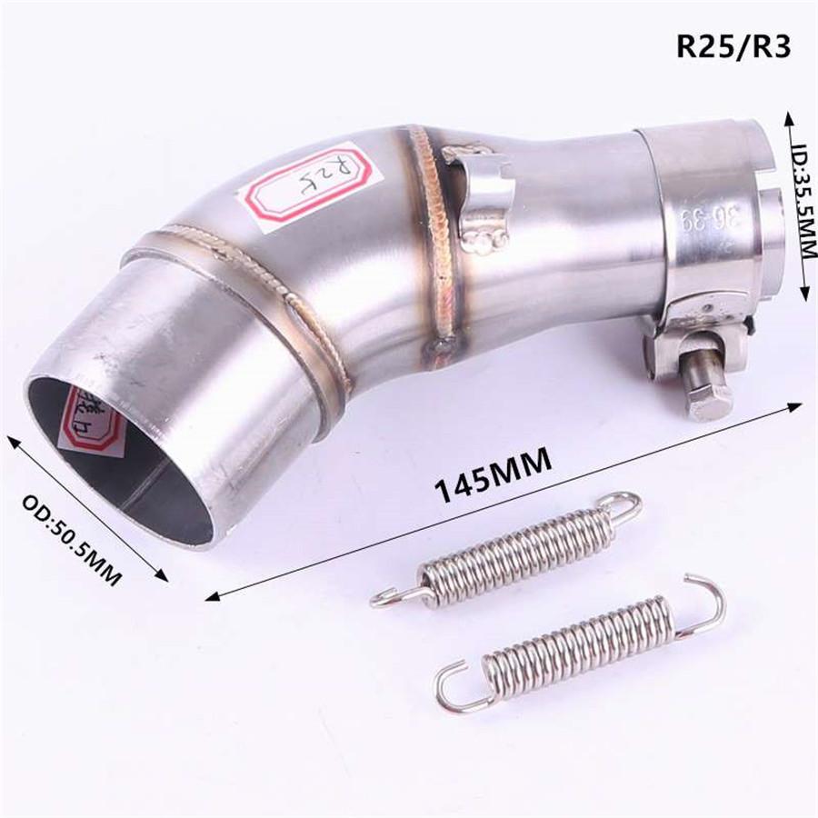 For YAMAHA YZF R3 R25 2013-2016 Motorcycle Mid Exhaust Link Pipe