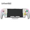LinYuvo KS63 RGB Wireless Controller Gamepad for Switch & Switch OLED, Retro GameCube Turbo Gaming Pad with Back Button