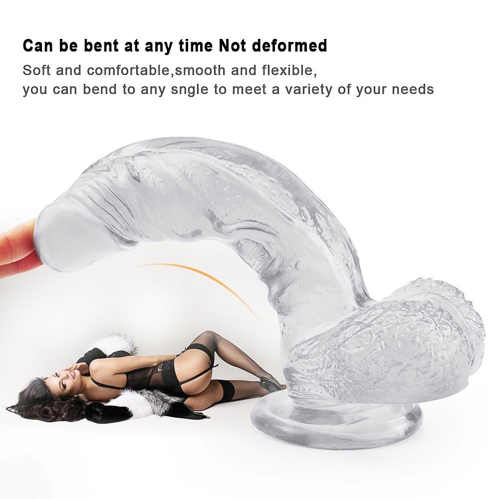 Transparent Dildo Anal Plug for Women Realistic Penis With Suction Cup Erotic Butt Plug Sex Toys Big Penis Dick Dildos Adult