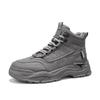 High-top men's shoes new autumn tooling short boots men's British retro outdoor sports shoes platform wear-resistant hiking shoes