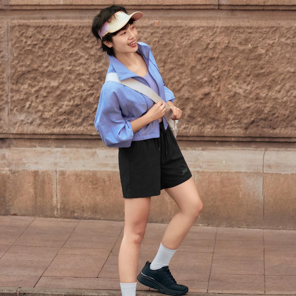 Skechers Дышащие однотонные кружевные повседневные шорты Женские шорты P226W218-0018