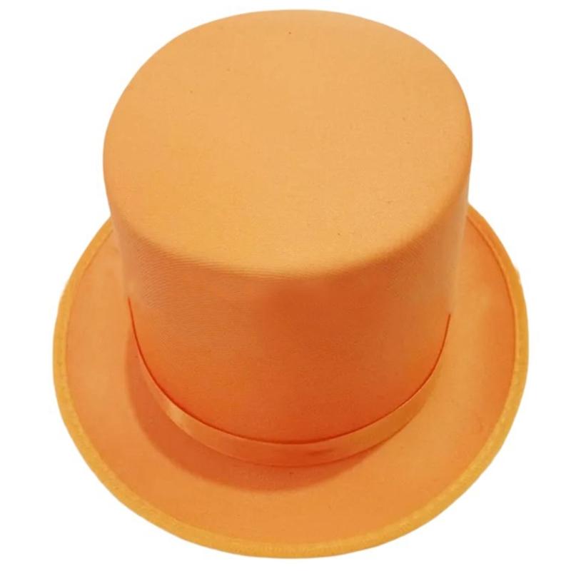 Universal Trilby Hat for Gentlemen Magicians Carnivals Trilby Hat Thicken Flat Top Hat for Gentlemen Casual Gathering