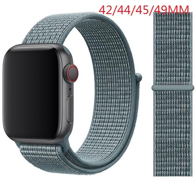 Nylon Band For Apple Watch Series Watch 9 8 / Ultra 2 7 6 SE 5/4/2/1 38 42MM Replacement Strap Loop for Iwatch Series 3 40/41/44 /45MM/49MM