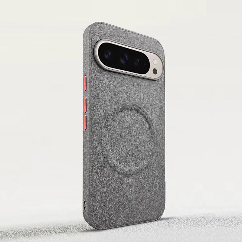 Магнитный чехол из ПУ-кожи для Google Pixel 10 Pro с независимыми кнопками