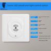 86-Type Concealed LED Light Corridor Voice Control Switch Panel with Sound and Light Delay