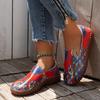 Hand-sewn Soft-soled Casual Single Shoes for Women's New Printed Single Shoes for Women
