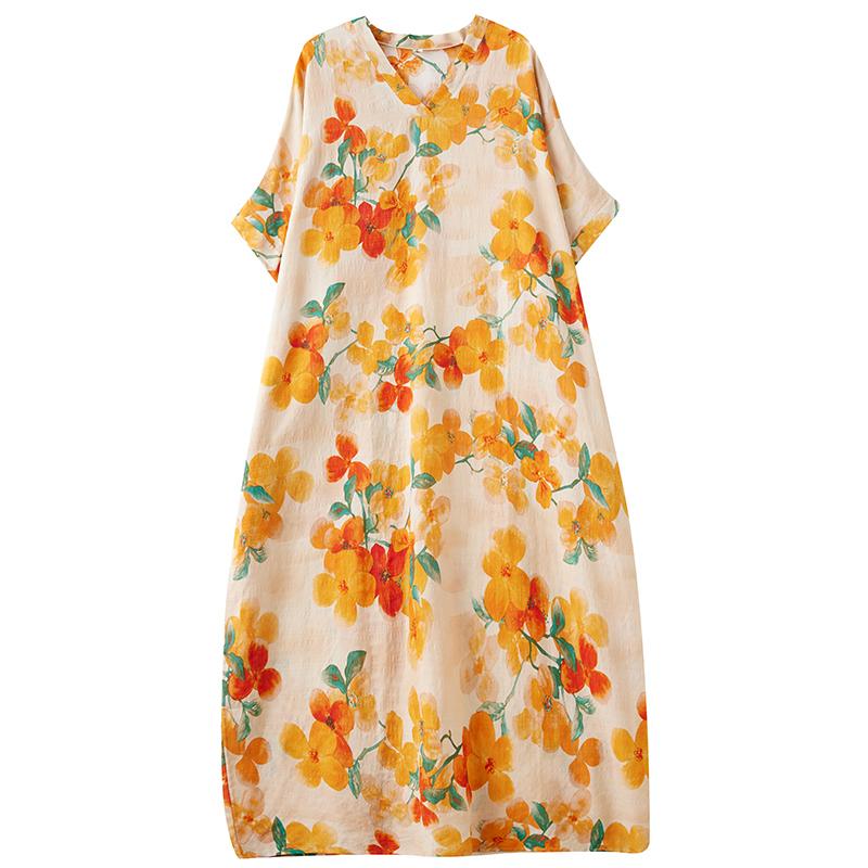 Xitao Платье с V-образным вырезом и рукавами «летучая мышь» ZMY1026