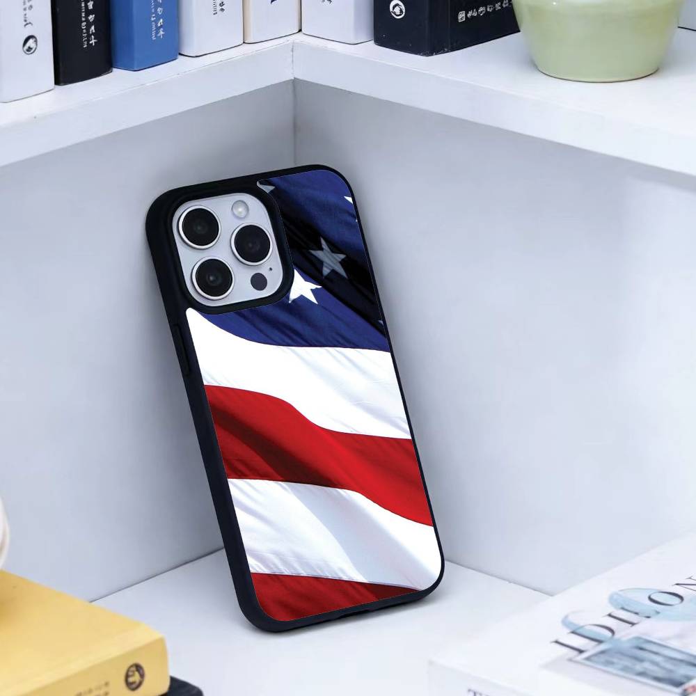 Чехол для телефона Статуя Свободы Флаг Америки США Для iPhone 14,16,15,13,17,12,Plus,Pro,Max Магнитный Для Magsafe Матовый Чехол