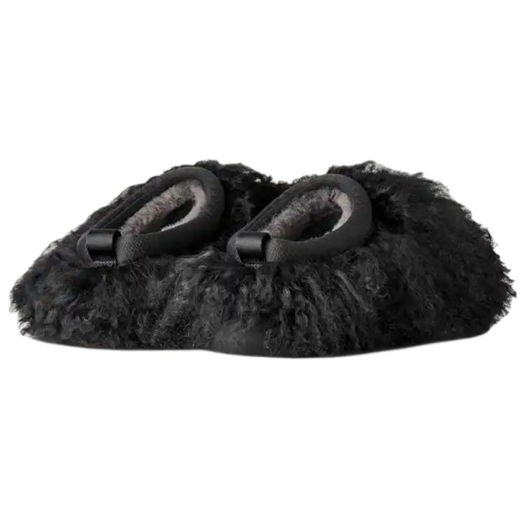 UGG Tazz Fluff Momma Slip-On Comfortable Eva Anti-Wear Closed-Toe Slippers Women Slippers Black 1179371-BLK