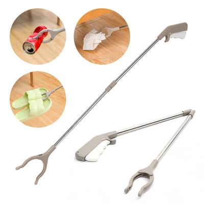 Папка для мусора с ручкой-толкателем, складной переносной зажим для мусора с резиновым противоскользящим зажимом для хранения мусора