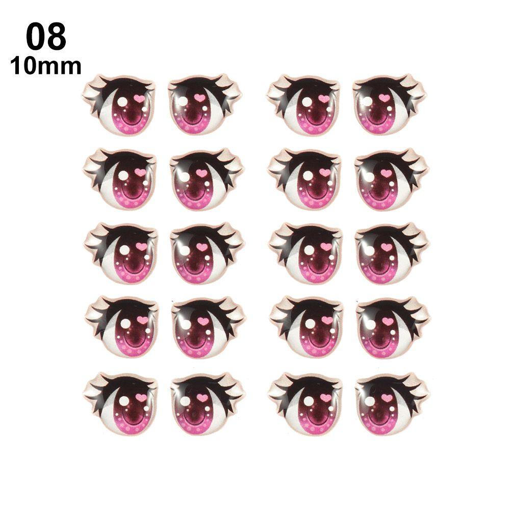 Toys DIY Doll Accessories Love Cute Sticker Face Organ Paster Clay Decals Cartoon Eyes Stickers