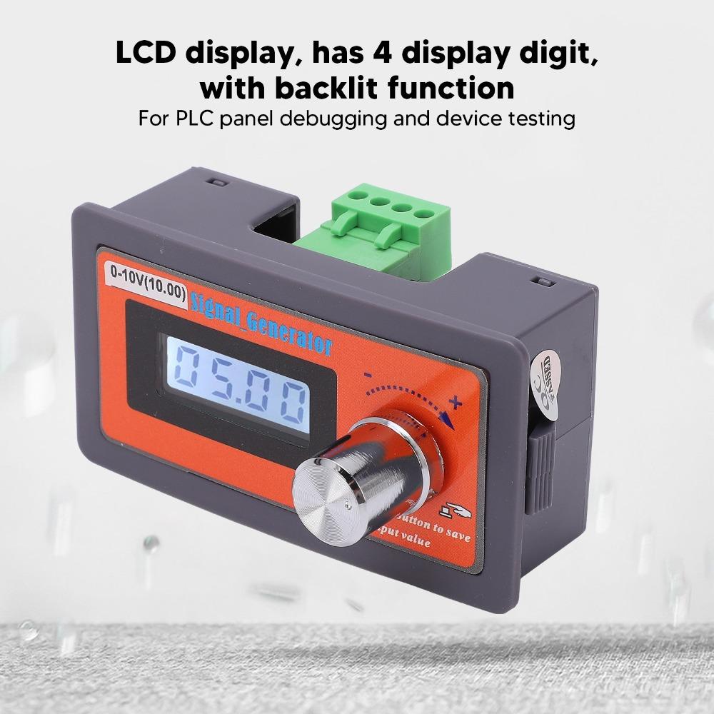 DC 0‑10V Voltage Signal Generator 79.5*42*23.5mm Adjustable Voltage Signal Analog Simulator ABS Adjustable Signal Generator
