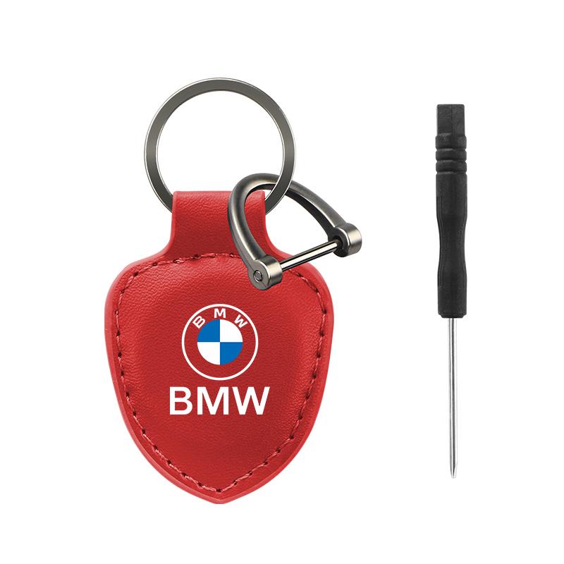 WKRA1 Car interior Logo Shield type Keychain Modeling Leather Key Ring For BMW M E90 E91 E92 E46 E60 E90 X1 X3 X5 E70 X5 1686