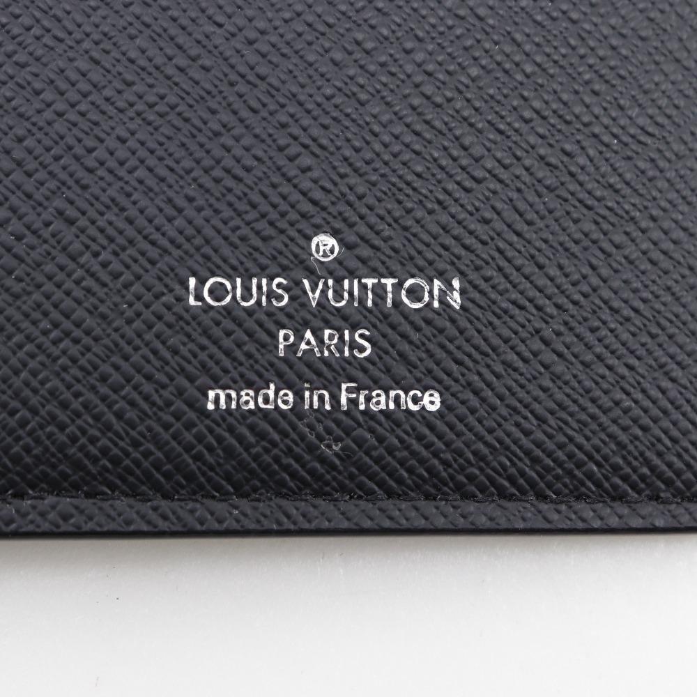 LOUIS VUITTON Brazza portefeuille Purse N62665 black Damier Grafitto Canvas mens Used