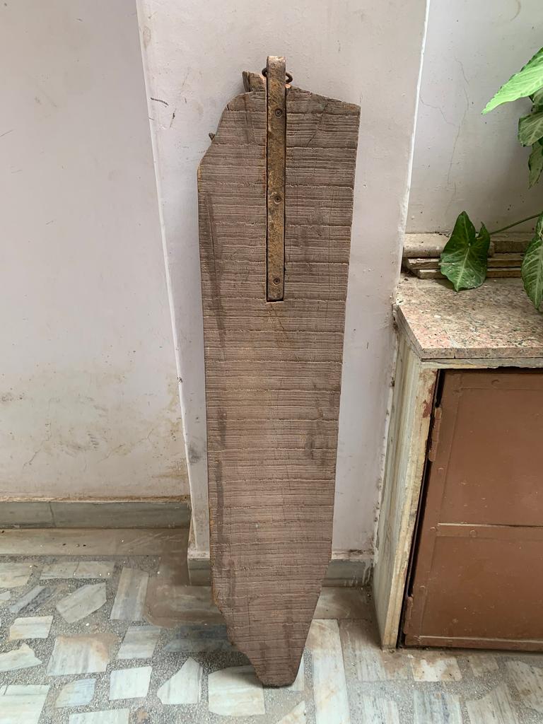 Rustic Wood Carved Horse Wall Plaque: Antique Indian Panel