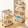 Компактная многоярусная мобильная стойка для хранения для спальни, ванной комнаты или гостиной
