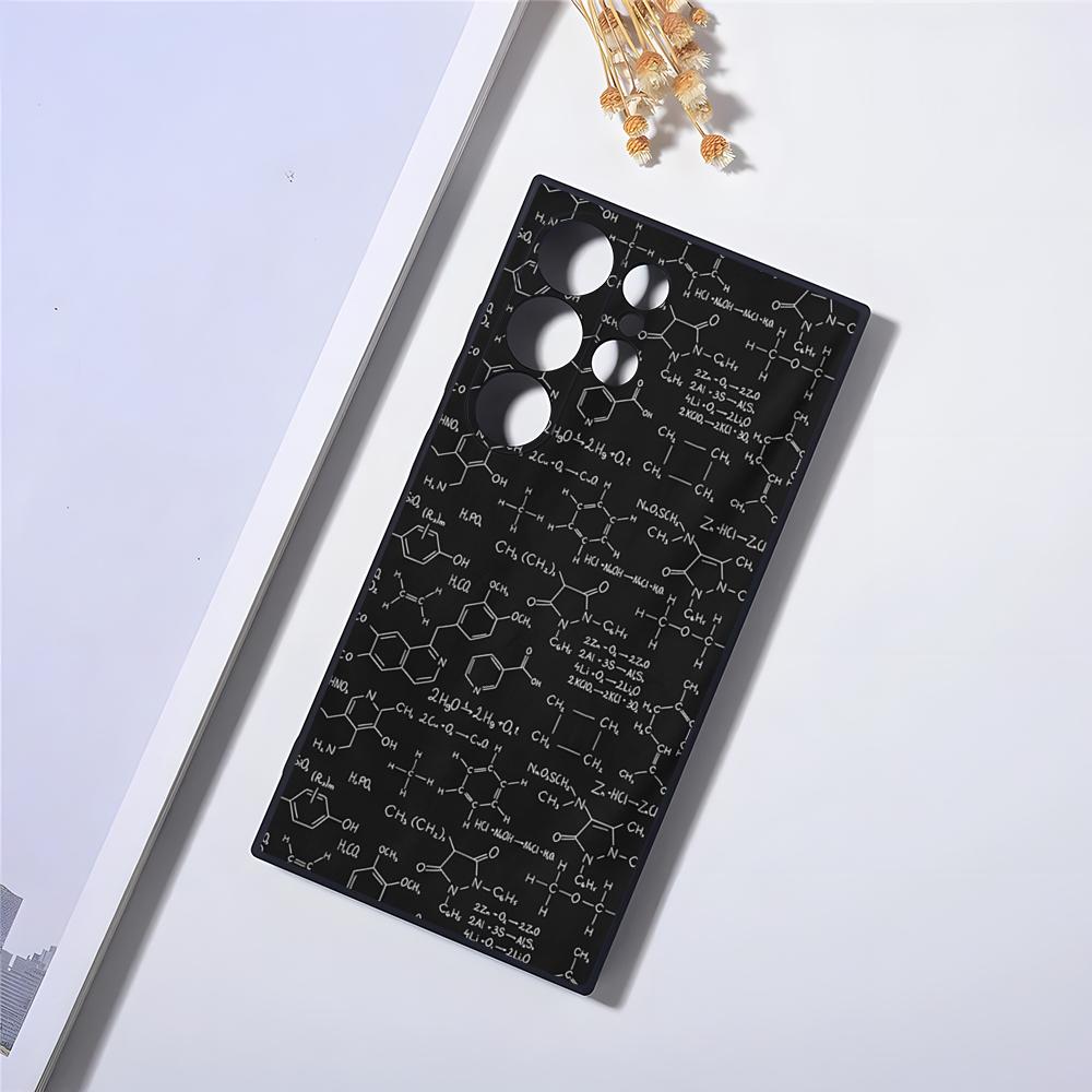 Chemistry Periodic Table Phone Case For Samsung S24 Ultra S23 Fe S22 S20 S21 Plus Galaxy A54 A34 A24 A53 Note 20 Cover