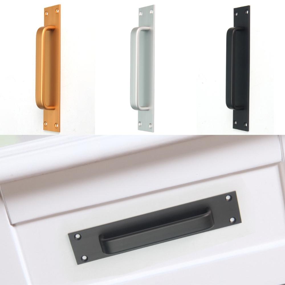 Aluminium Alloy Door Knob Hardware Door Handlebar Fashion Punch-free Pull Cabinet