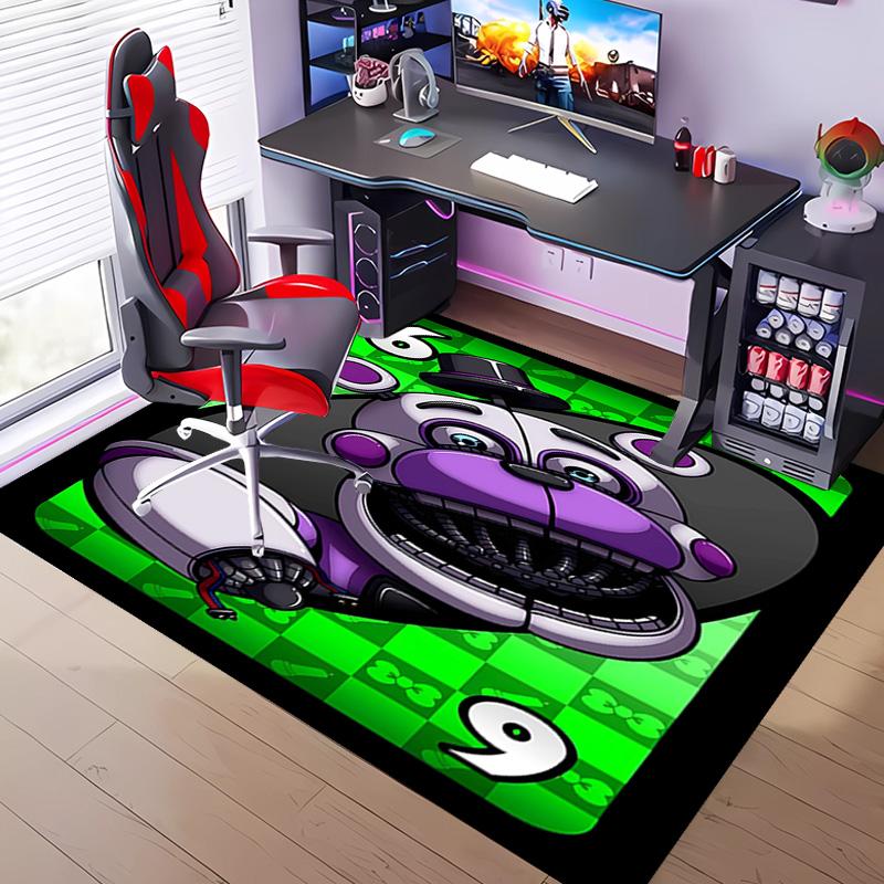 1pc Five Nights at Freddy's Entrance Mat, Non-Slip Mat Area Rug,Room Decor, Outdoor Decor, Kitchen Rug,Doormat - Machine Washable, Easy to Clean