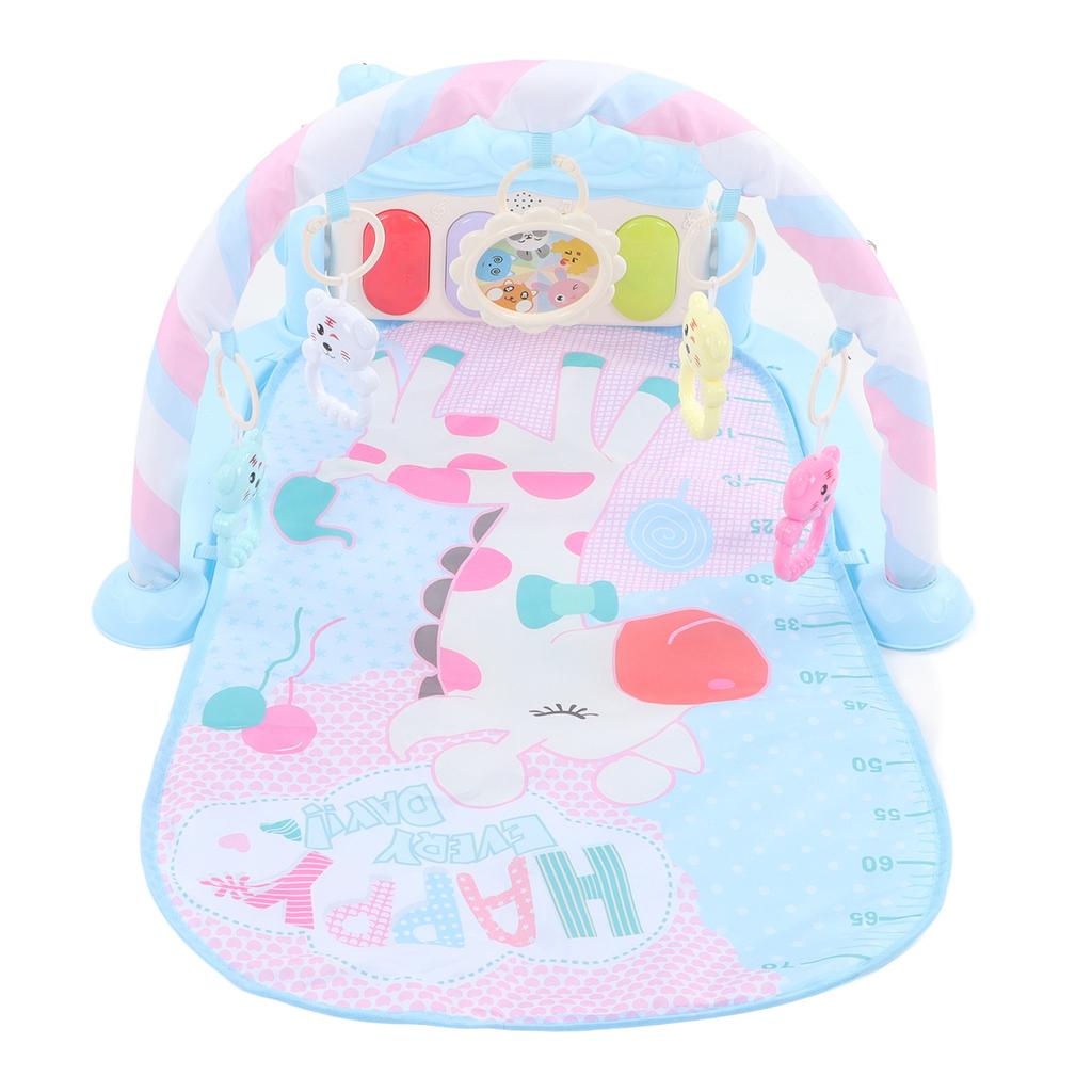 Baby Kick Play Piano Learning Toy Multifunctional Baby Play Mat with Piano Rattles for Baby Infant