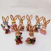 35CM Handmade Woven Rabbit Christmas Ornament - Intangible Cultural Heritage Souvenir