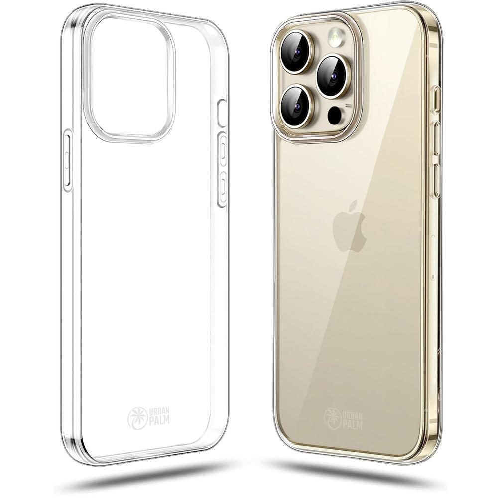 UrbanPalm Case for iPhone 14 Pro, Silicone, Transparent