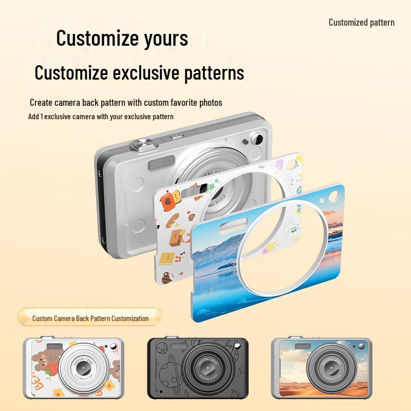 Retro Card-Sized HD CCD Camera for Students and Travel Photography