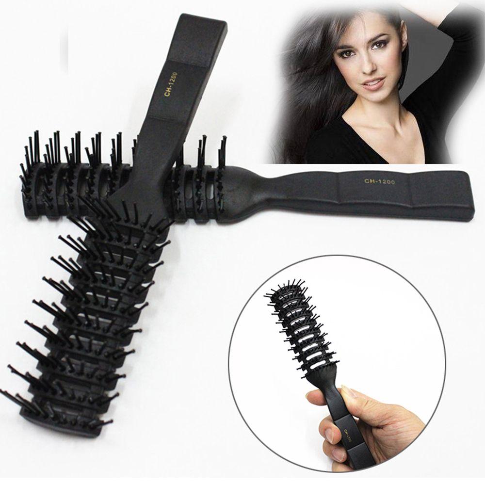 Detangling Professional Plastic Curl Hair Brush Salon Styling Tool Wide Tooth Comb Hairdressing