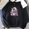 Japanese Animation Cartoon Print Korean Version Sweater Men'S Loose Large Size Casual Sports Hoodie Couple