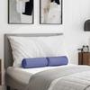 Bolster Cushions 2 pcs Denim Blue Ø 15 x 40 cm Fabric