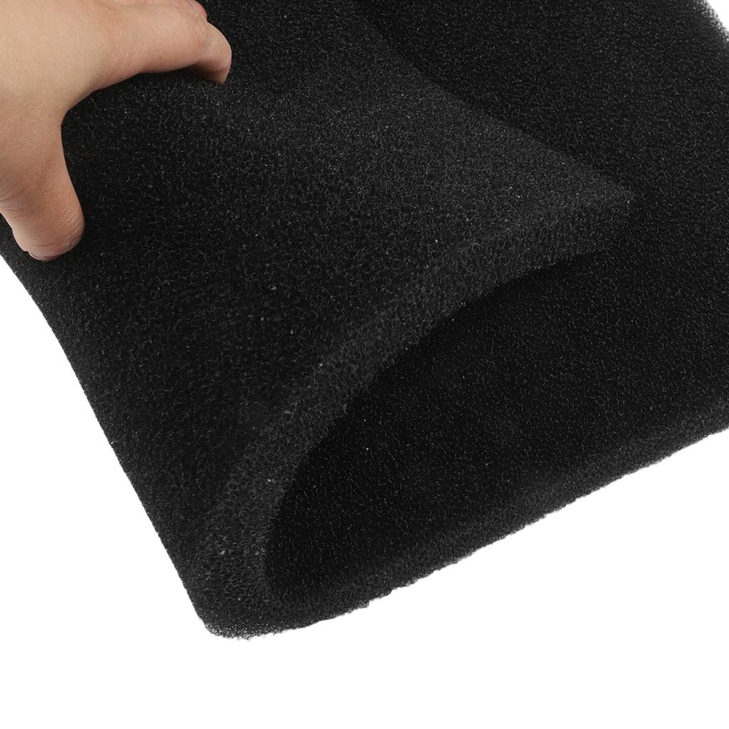 Пена для очистки воды Фильтр для аквариума Черный полиэфир Толщина 20 мм 50 см 50x50x2 см Все типы воды Фильтр для аквариума