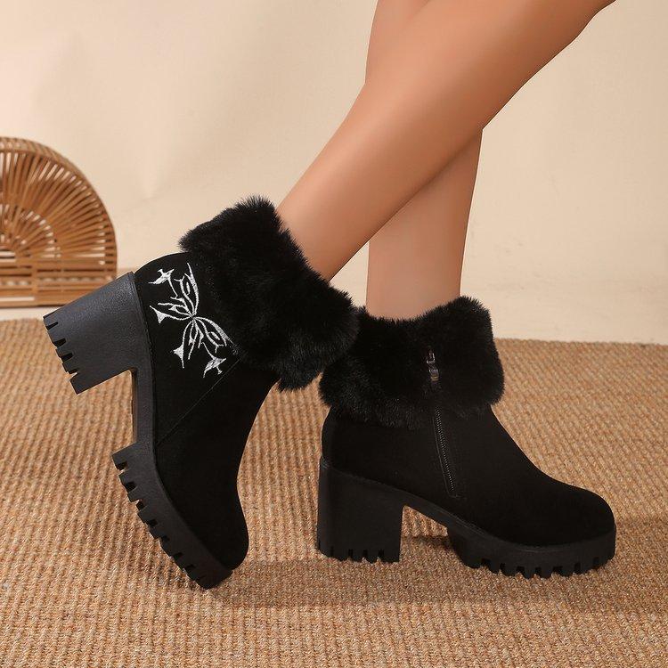 Женские утепленные на подкладке теплые от холода не утомляют ноги увеличивающие рост мягкие эластичные удобные амортизирующие водонепроницаемые нескользящие повседневные снежные ботинки Мартин