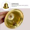 Copper Bell Pendant 1.5 Inch Vintage Metal Craft Hanging naments Decorative Doorbell Wind Chime Home Bedroom Living Room