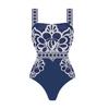 1011 European and American swimwear new ethnic style printed one-piece swimsuit suit female 11189