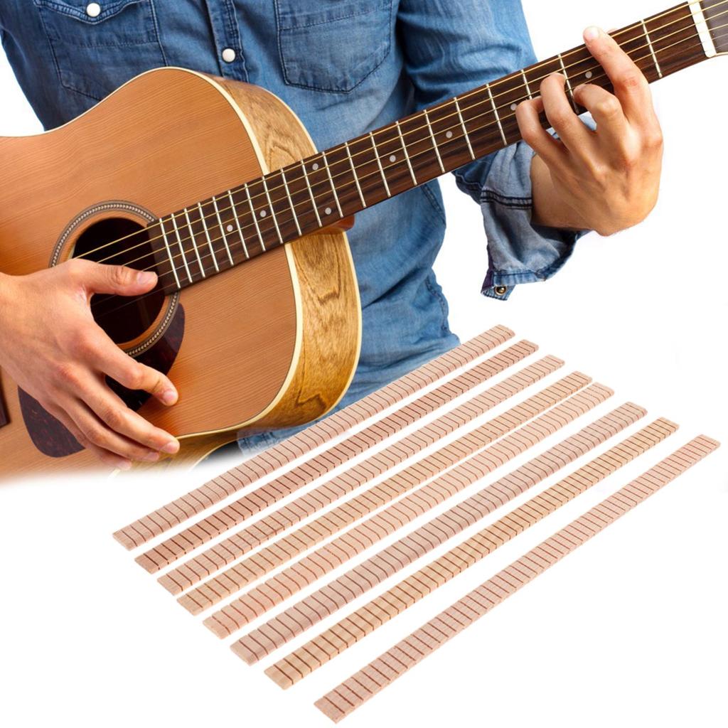 8Pcs/lot Acoustic Guitar Edge Trim Guitar Purfling Strips Solid Wood Guitar Loop DIY Purfling Strip Wood Guitar Binding
