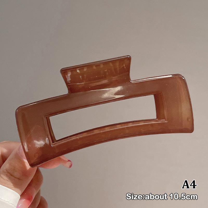 Модные заколки для волос больших размеров для девочек и женщин, прозрачные когти для волос, зажим для хвоста, аксессуары для волос в виде краба, головные уборы