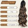 Synthetic Spring Body Crochet Hair 20Inch Beach Body Crochet Braiding Hair High Temperature Body Wave Braiding Hair Extensions