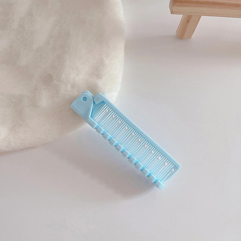 Креативная портативная компактная складная дорожная расческа, портативная складная расческа для массажа волос, антистатические парикмахерские инструменты