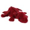 Apricot Lamb Plum Red Lying Dragon Plush Toy for Soft and Fluffy Plum Red Lying Dragon for Girls and 38cm Children, Cute, Boys,