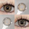 2Pcs Yearly Colored Contact Lenses for Eyes Natural Color Eye Lens Gray Contacts Blue Lenses Fashion Brown Eye Lenses