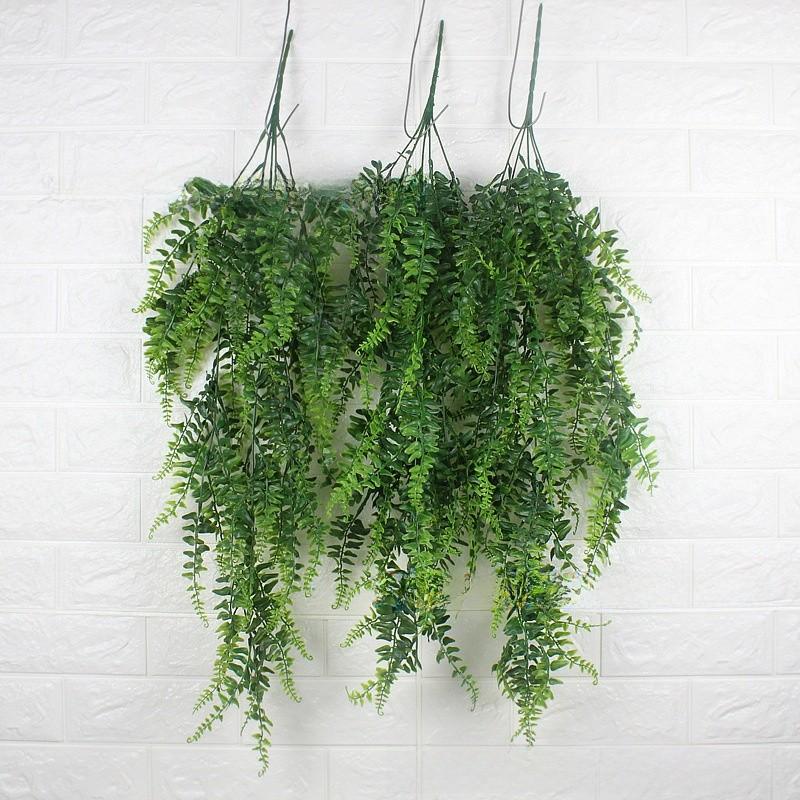 Fake Plant Wall Panel With Pteridium Latiusculum Leaf For Wedding Decoration And Outdoor Events
