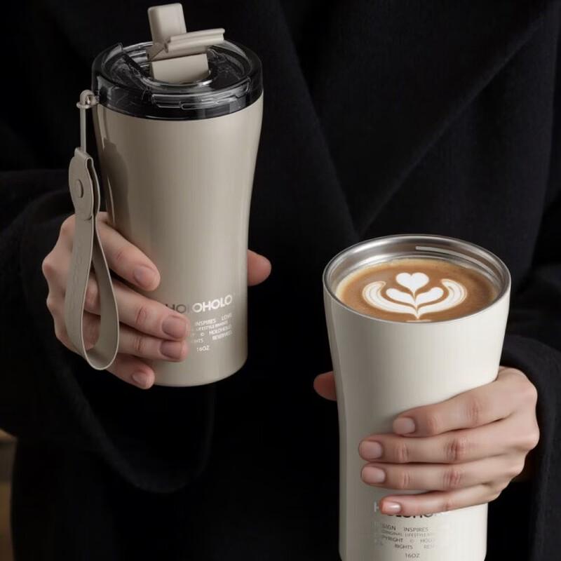 HOLOHOLO Термокружка для кофе Americano с керамическим покрытием