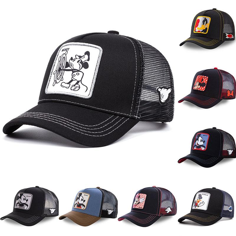 Высококачественные Унисекс Стиль Аниме Мультфильм Snapback Хлопковая Бейсболка Мужская Женская Хип-Хоп Папина Кепка Тракер Сетчатая Кепка Дропшиппинг